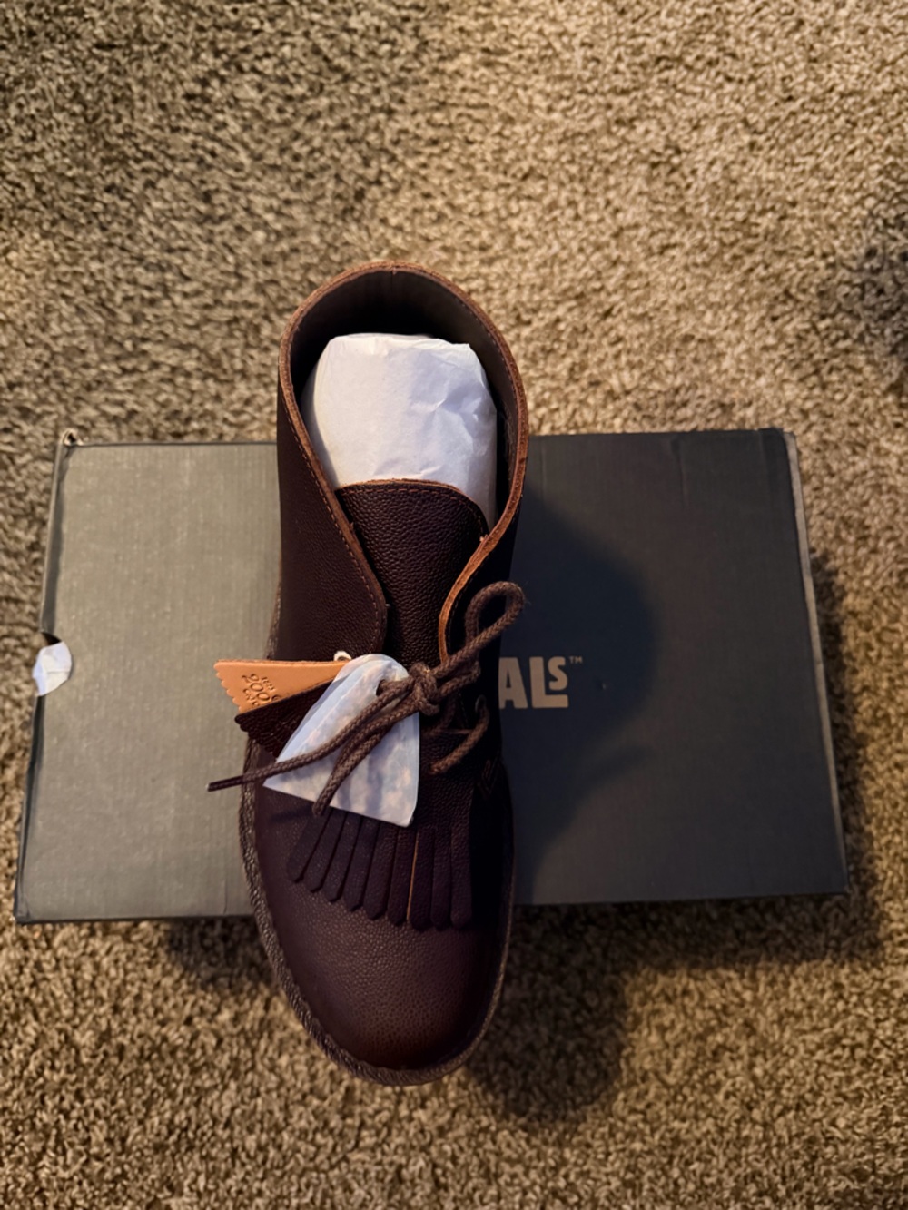 Clarks Men’s Dark Brown Leather Chukka Boots